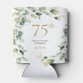 Eukalyptus zum 75. Geburtstag Dosenkühler (Rückseite)