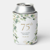 Eukalyptus zum 75. Geburtstag Dosenkühler (Kanne Rückseite)