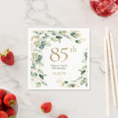 Eukalyptus zum 85. Geburtstag Serviette (Beispiel)