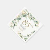 Eukalyptus zum 85. Geburtstag Serviette (Ecke)