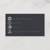 Eukalyptus Zweig dunkelgrün dank Karte einfügen (Rückseite)