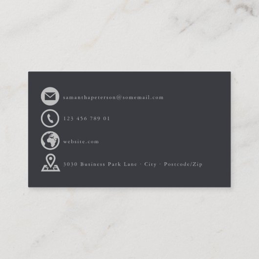 Eukalyptus Zweig dunkelgrün dank Karte einfügen (Rückseite)