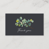 Eukalyptus Zweig dunkelgrün dank Karte einfügen (Vorderseite)