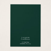 Eukalyptus zweiggrüne Ohrring-Grafikkarte (Rückseite)