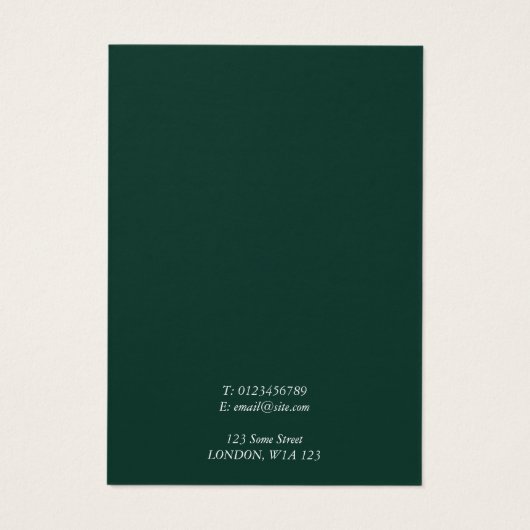 Eukalyptus zweiggrüne Ohrring-Grafikkarte (Rückseite)