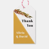 Eukalyptus-Zweigstelle mit Blätter-Hochzeit im Her Geschenkanhänger (Vorderseite)