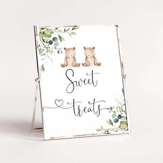 Eukalyptus-Zwillinge trägt Süßigkeiten und Leckere Poster