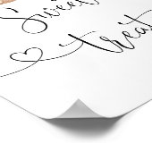 Eukalyptus-Zwillinge trägt Süßigkeiten und Leckere Poster (Ecke)