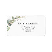 Eukalyptusadresse Adressaufkleber (Vorne)