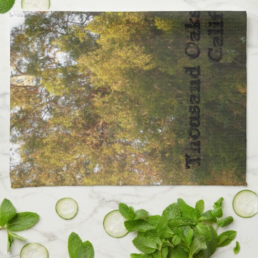 Eukalyptusbäume Tausend Eichen Park, San José Handtuch (Gefaltet)