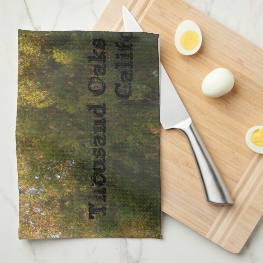 Eukalyptusbäume Tausend Eichen Park, San José Handtuch (Viertel Falte)