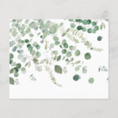 Eukalyptusberatung für die "Bride-to-be"-Karten Flyer (Hinten)