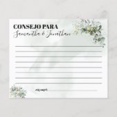 Eukalyptusberatung für zwei zweisprachige Duschkar (Rückseite)