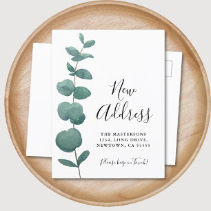 Eukalyptusbewegung Ankündigungspostkarte