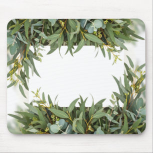 Eukalyptusblätter Botanischer Rahmen Grünpflanzen Mousepad