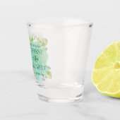 Eukalyptusblätter Grün Hochzeit Schnapsglas (Rechts)