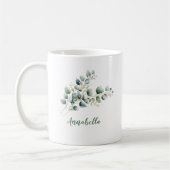 Eukalyptusblätter mit Namensgeschenk Kaffeetasse (Links)