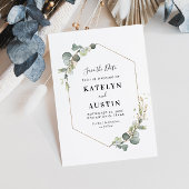 Eukalyptusblätterblätterung Save the Date