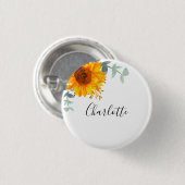 Eukalyptusblume Button (Vorne & Hinten)