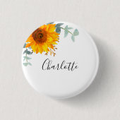 Eukalyptusblume Button (Vorderseite)