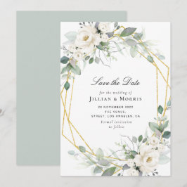 Eukalyptusblume Save the Date Einladung