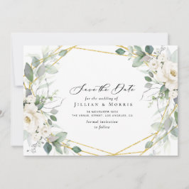 Eukalyptusblume Save the Date Einladung