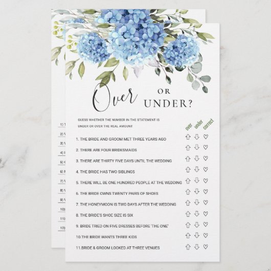 Eukalyptusblume über oder unter dem Brautparty (Vorne/Hinten)