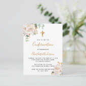 Eukalyptusblüte Einladungspostkarte (Stehend Vorderseite)