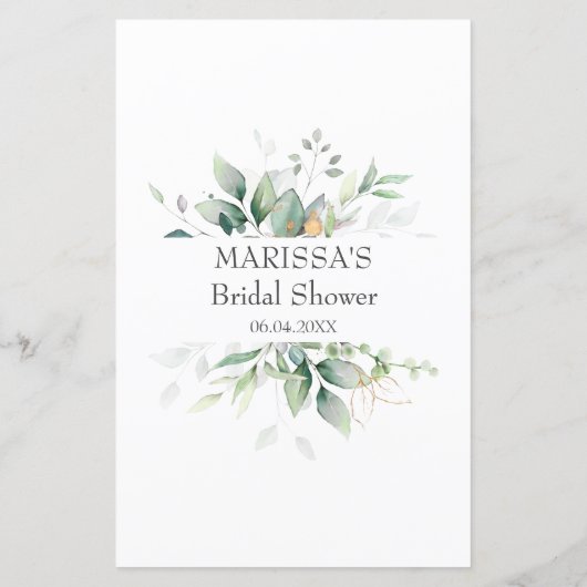 Eukalyptusbrücke oder Groom-Brautparty-Spiel (Rückseite)