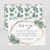Eukalyptusdiagonale UAWG RSVP Karte (Vorne/Hinten)