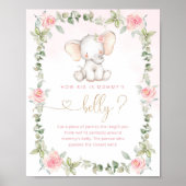 Eukalyptuselefant wie groß das Bauchspiel der Mama Poster (Vorne)