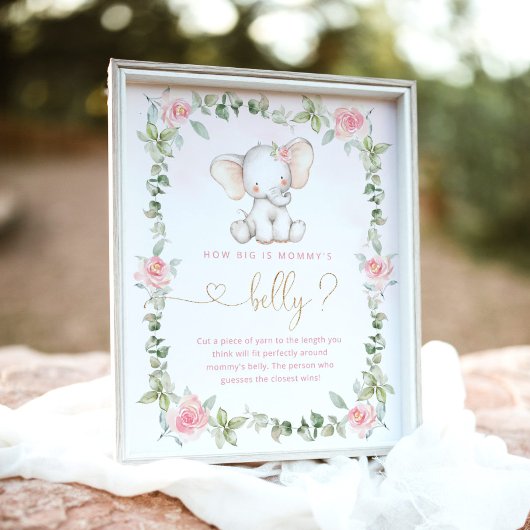 Eukalyptuselefant wie groß das Bauchspiel der Mama Poster