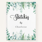 Eukalyptusfarne Notizblock (Vorderseite)