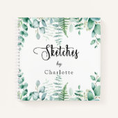 Eukalyptusfarne Notizblock (Vorderseite)