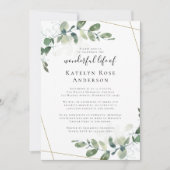 Eukalyptusfeier zur Gedenkfeier Einladung (Vorderseite)