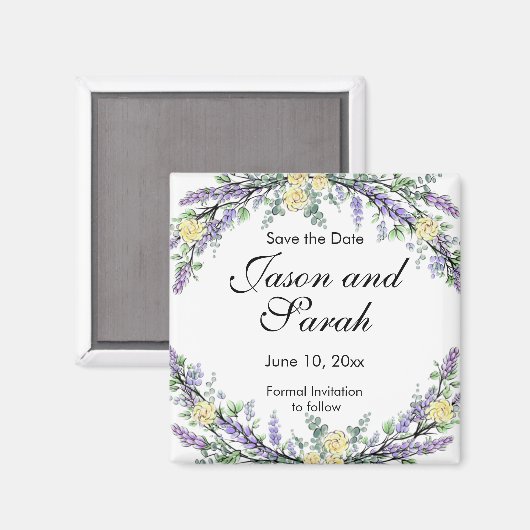 Eukalyptusgelber Rosenmagnet Magnet (Vorderseite/Rückseite)