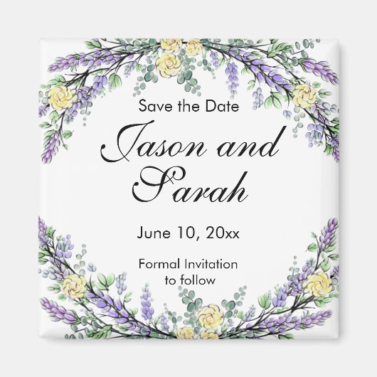 Eukalyptusgelber Rosenmagnet Magnet (Vorne)