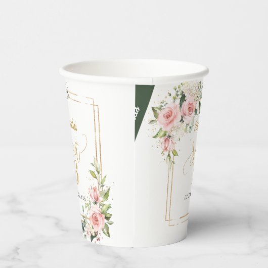 Eukalyptusgold Blütenblättriger Eukalyptusgold 16 Pappbecher (Rechts)