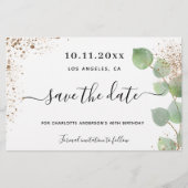 Eukalyptusgold Save the Date (Vorderseite)