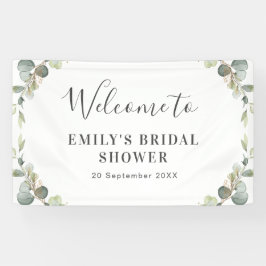 Eukalyptusgrün Brautparty Banner