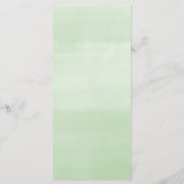 Eukalyptusgrün einfache, elegante Speisekarte Programm (Rückseite)