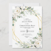 Eukalyptusgrün Einladung (Vorderseite)