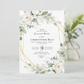 Eukalyptusgrün Einladung (Stehend Vorderseite)