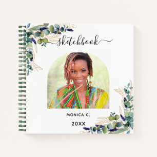 Eukalyptusgrün, Foto Notizblock