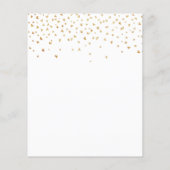 Eukalyptusgrün Gold Einladung zur Hochzeit Flyer (Hinten)