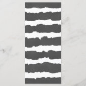 Eukalyptusgrün Schwarz-weißes Menü Programm (Rückseite)