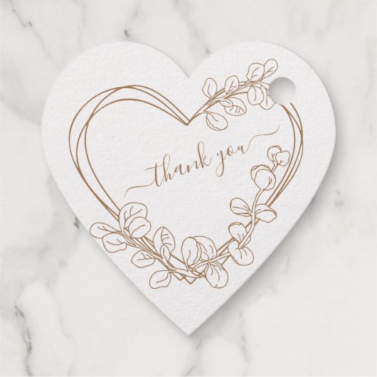 Eukalyptusherzen zerstören personalisierte Textfol Geschenkanhänger (Rückseite)