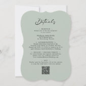 Eukalyptuskalligrafie Alles in einer Szene Einladung (Rückseite)