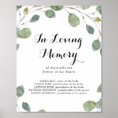 Eukalyptuskalligrafie im Zeichen des liebenden Ged Poster (Vorne)