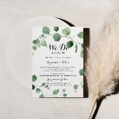 Eukalyptuskalligraphie machen wir wieder einmal ei einladung